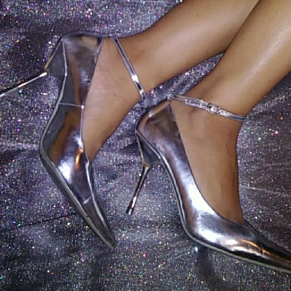 Shiekh Shoes - Metallic Silver Glam Heels
